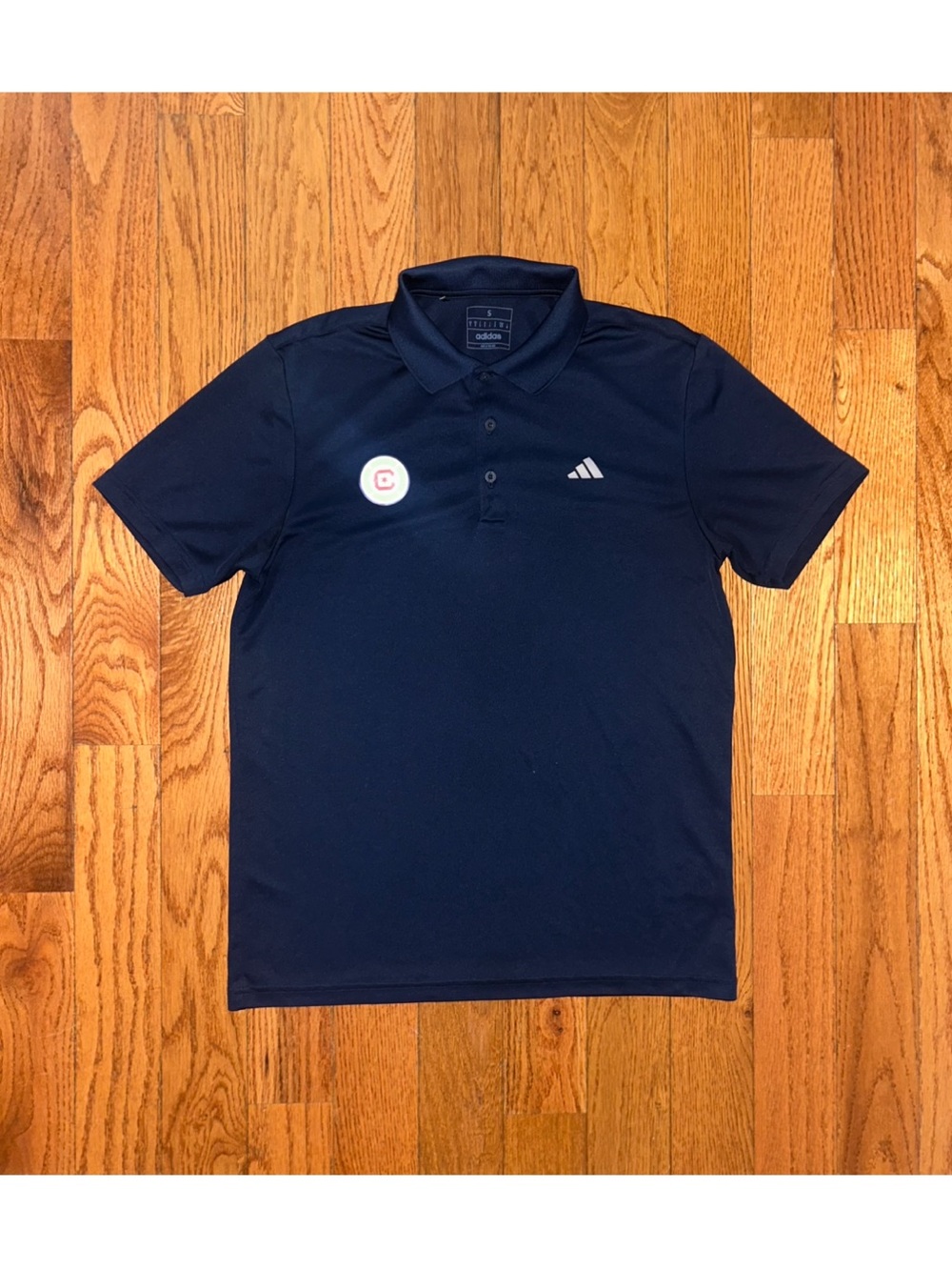adidas Men's Navy Blue Polo Shirt with Subtle Logo